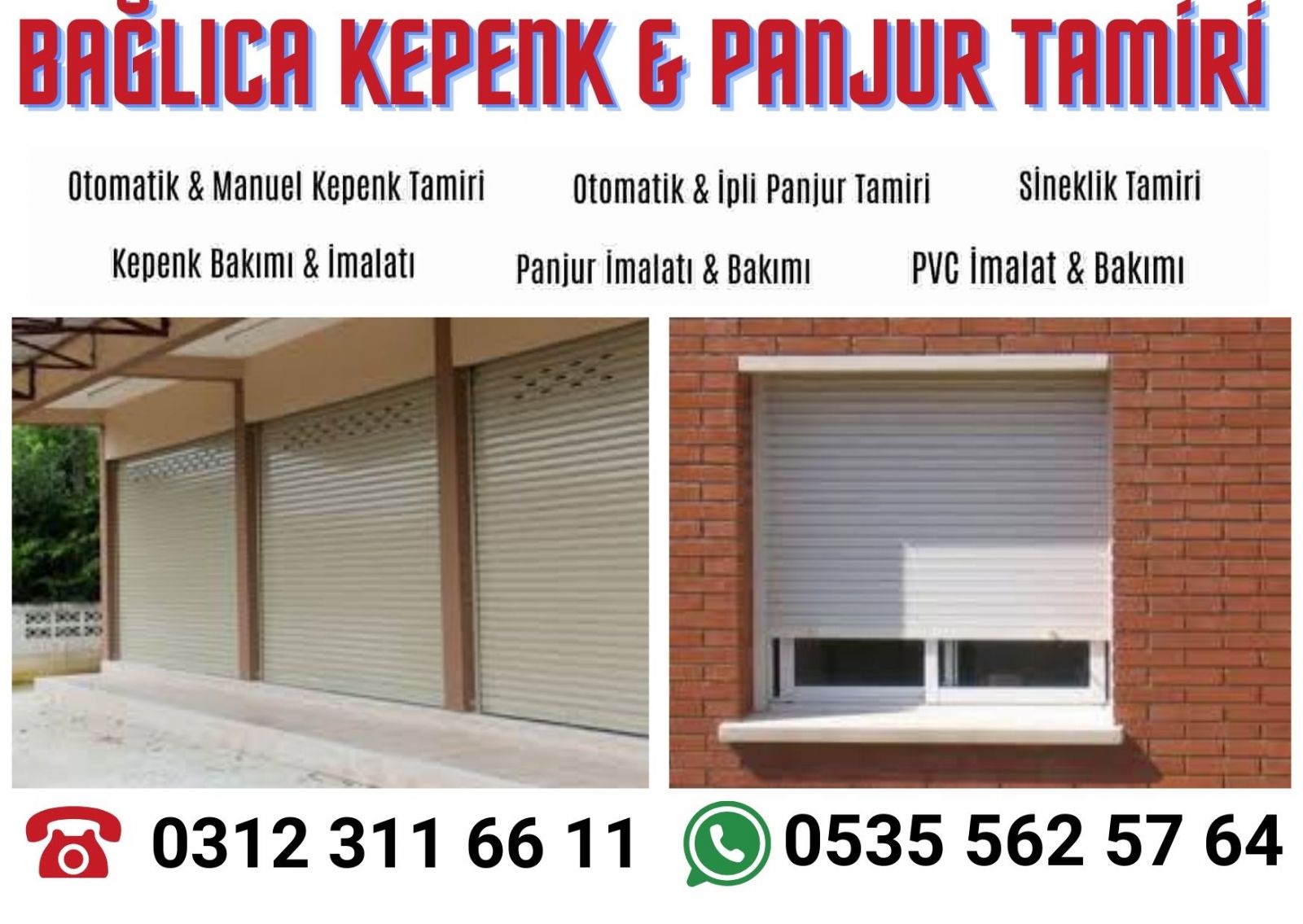 Bağlıca Panjur çeşitleri
